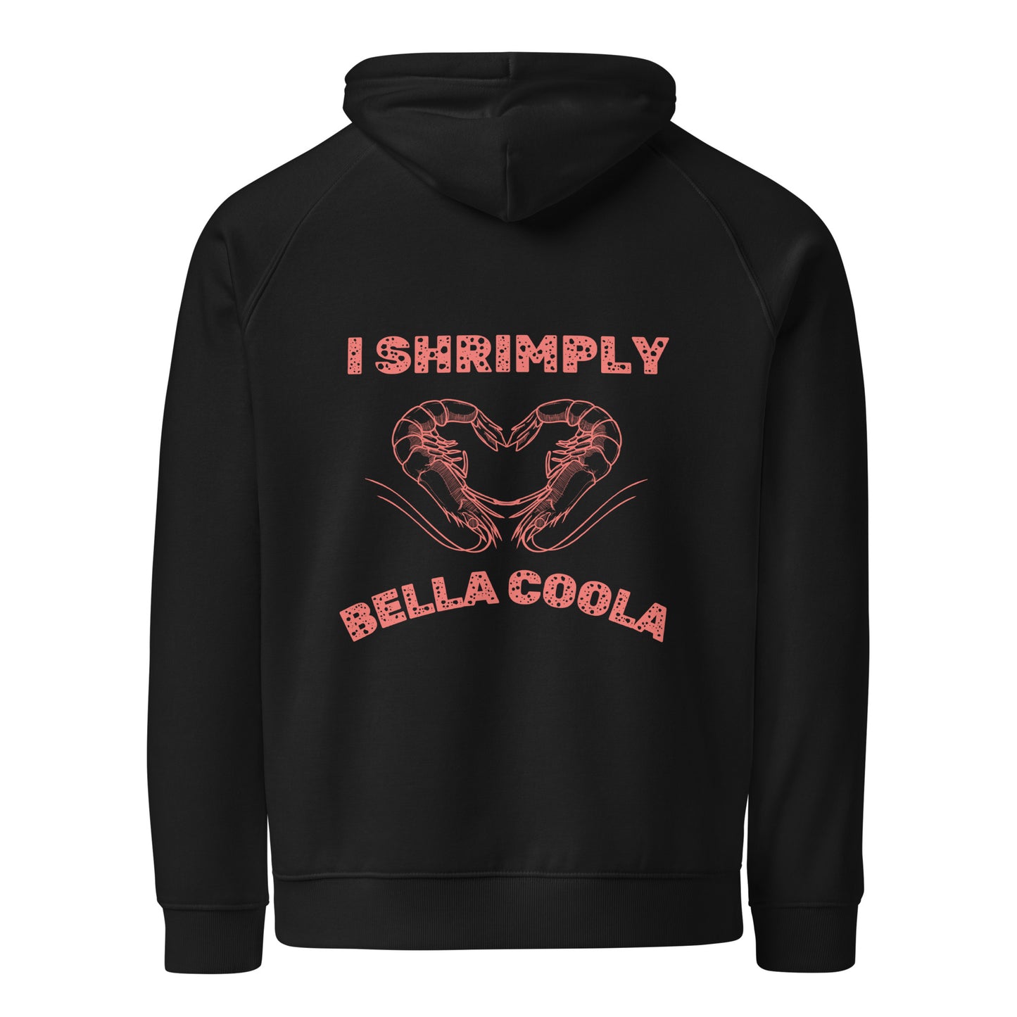 Shrimply Love Unisex Hoodie - Back Design