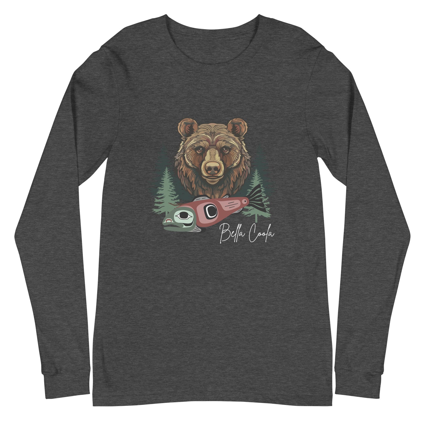 Grizzly & Salmon Long Sleeve Tee