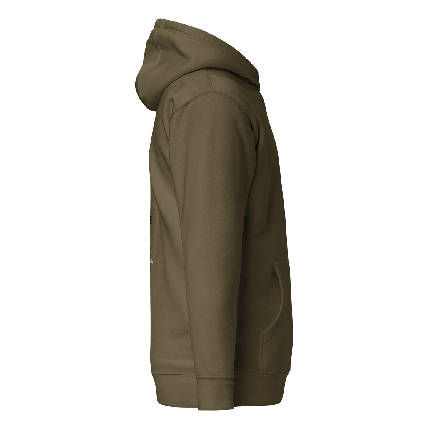 Grizzly & Salmon Unisex Hoodie Back Design