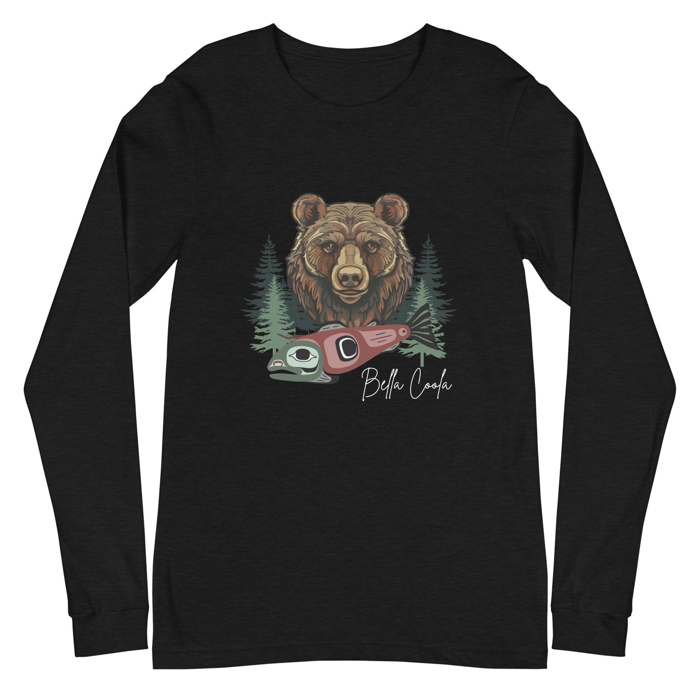 Grizzly & Salmon Long Sleeve Tee