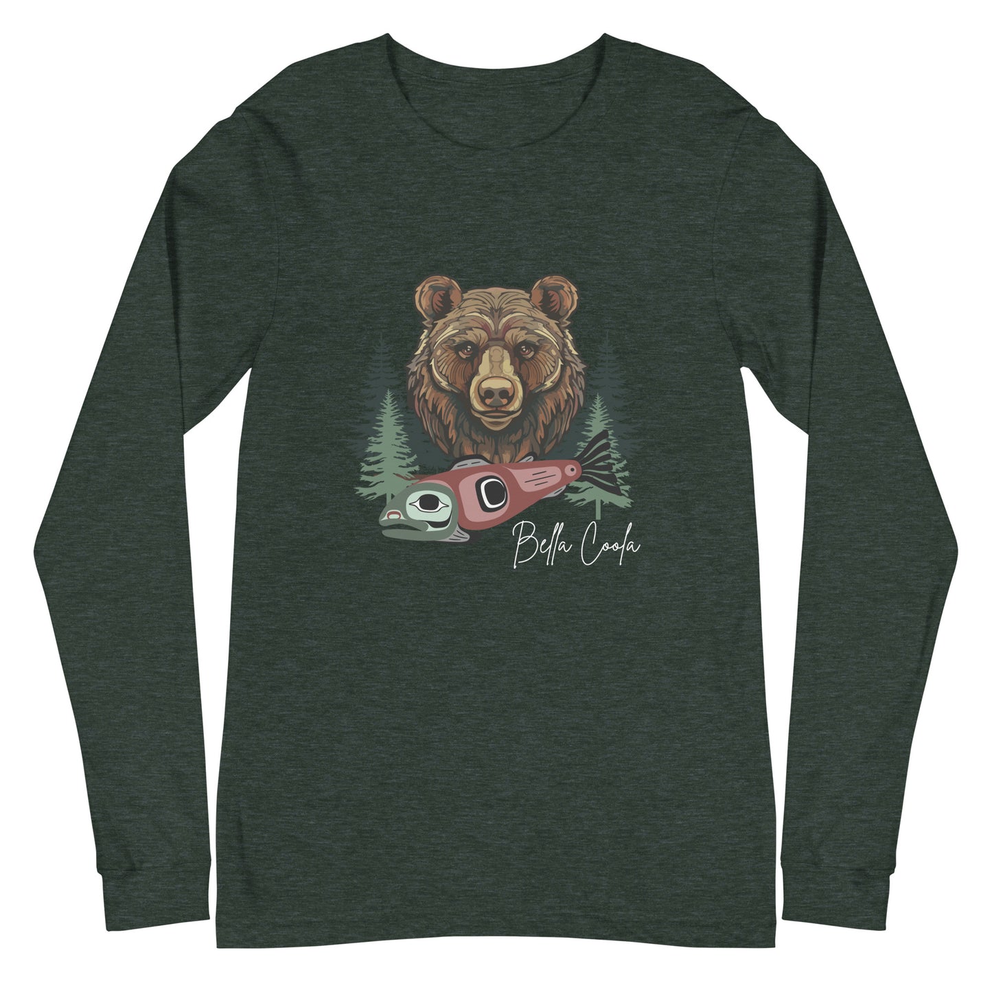 Grizzly & Salmon Long Sleeve Tee