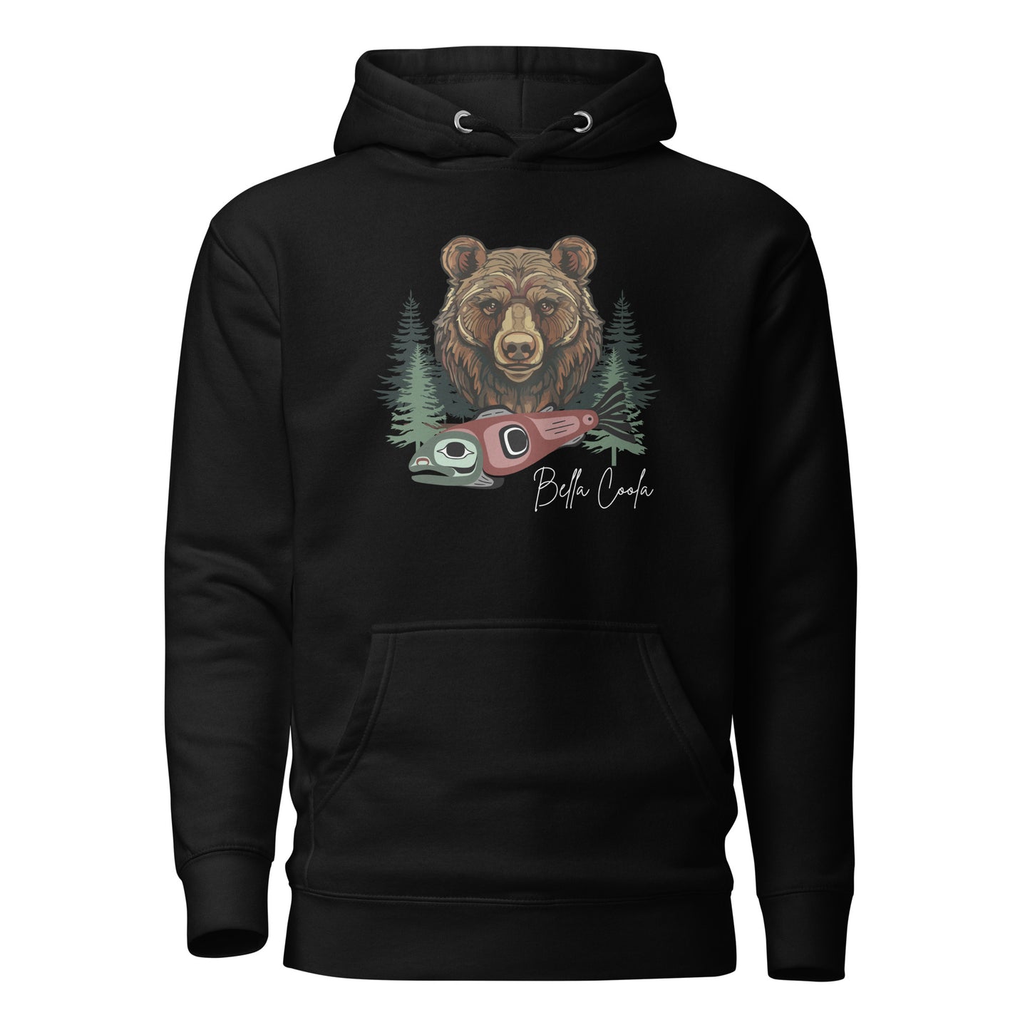 Grizzly & Salmon Unisex Hoodie