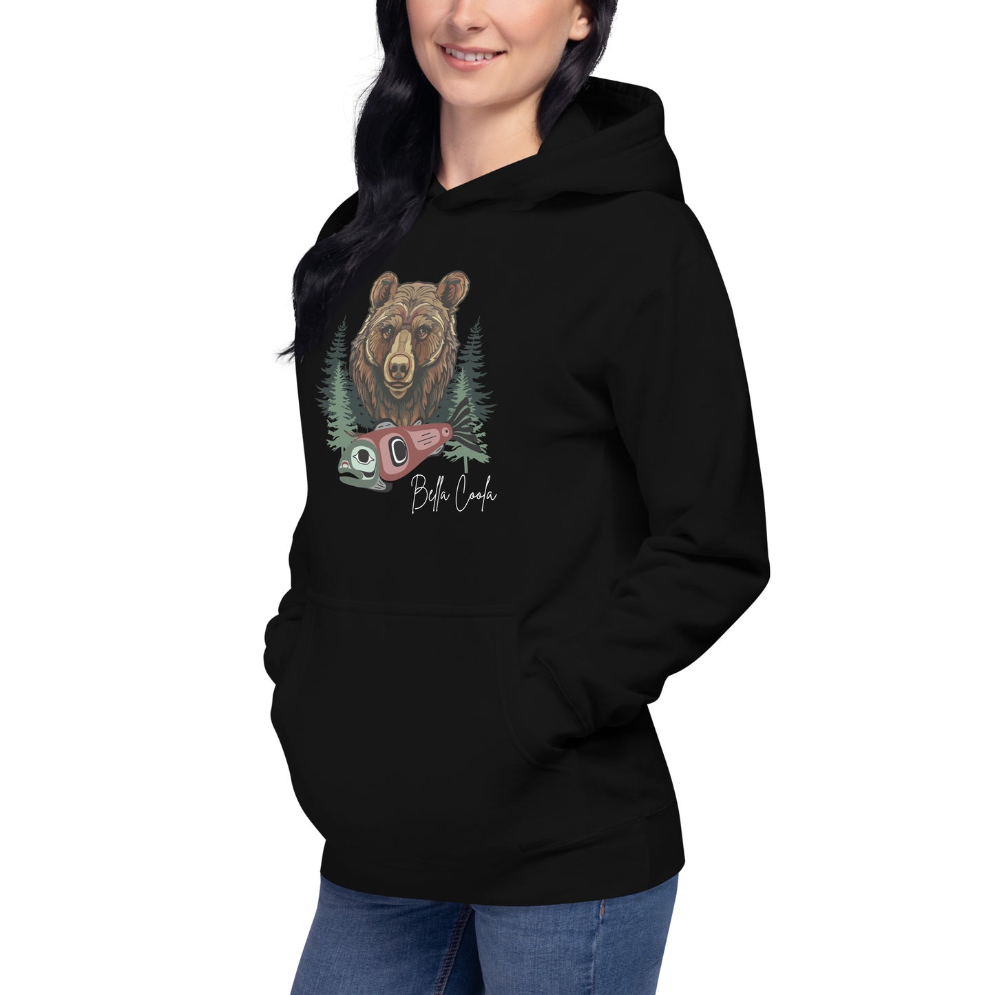 Grizzly & Salmon Unisex Hoodie