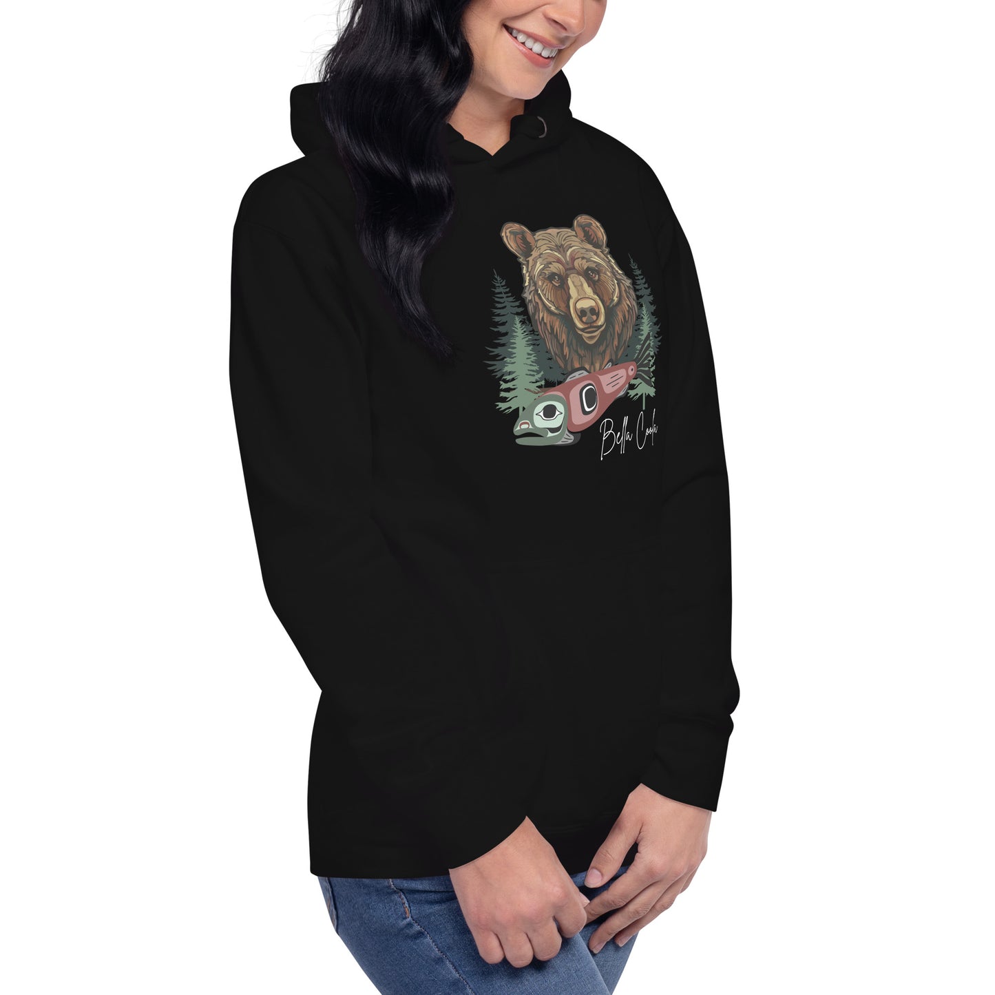 Grizzly & Salmon Unisex Hoodie