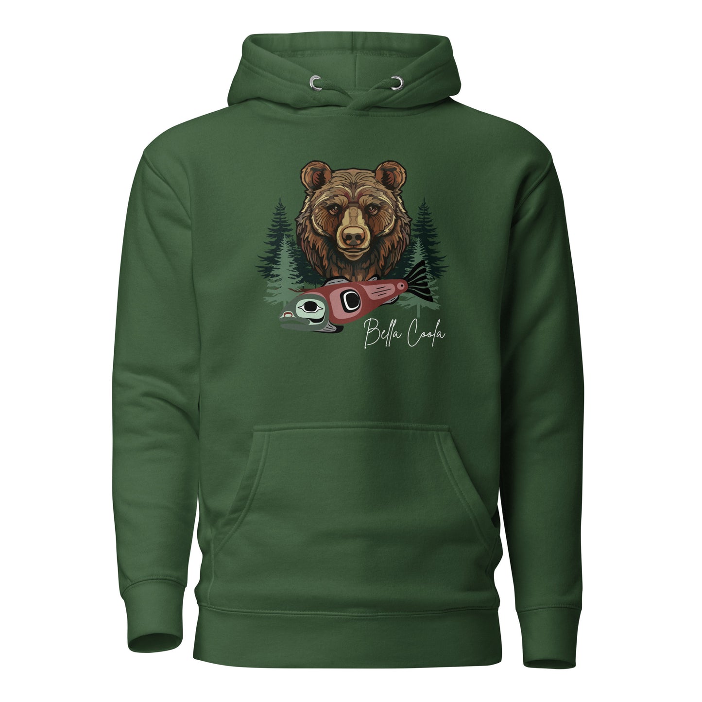 Grizzly & Salmon Unisex Hoodie