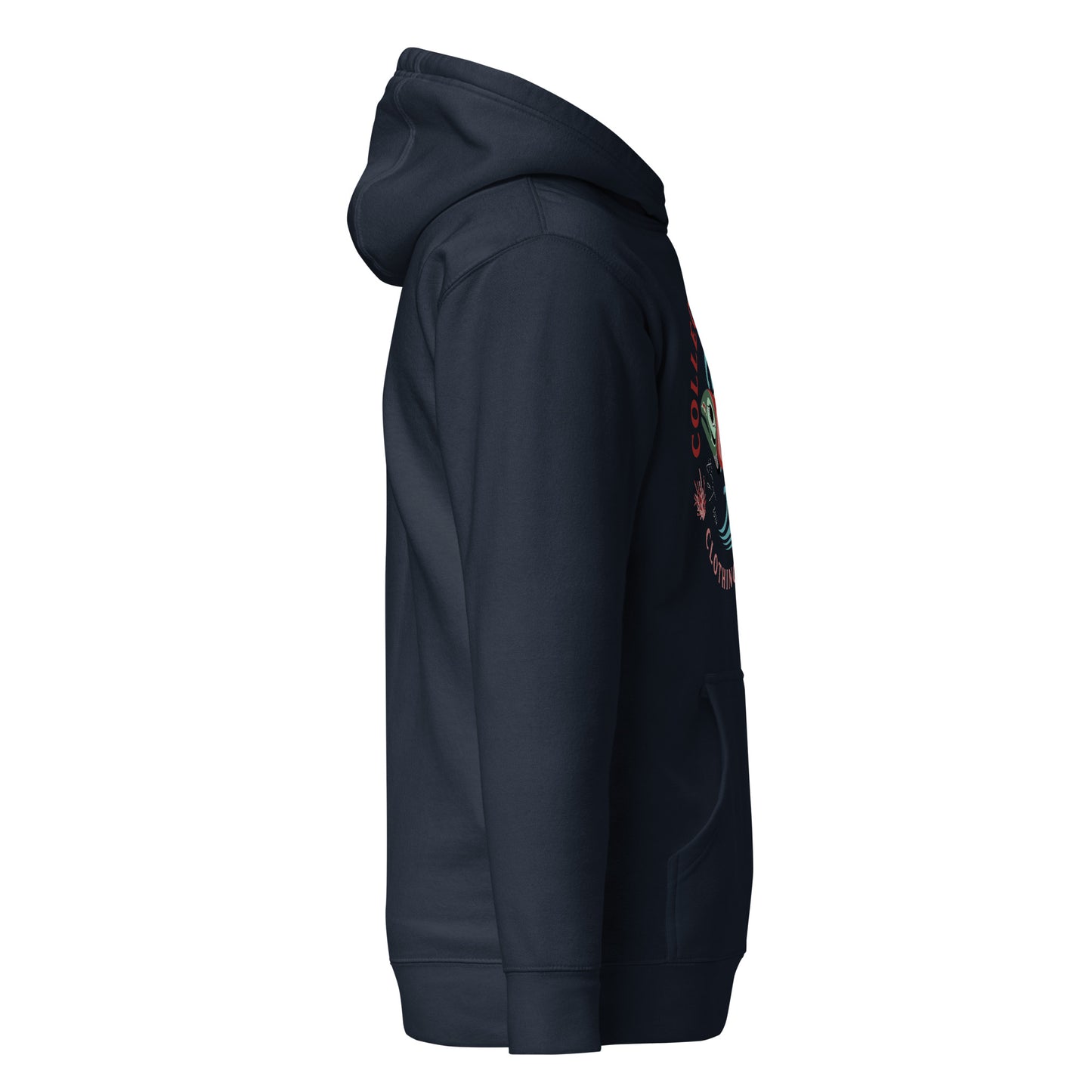 Surf'n Salmon Unisex Hoodie - Dark