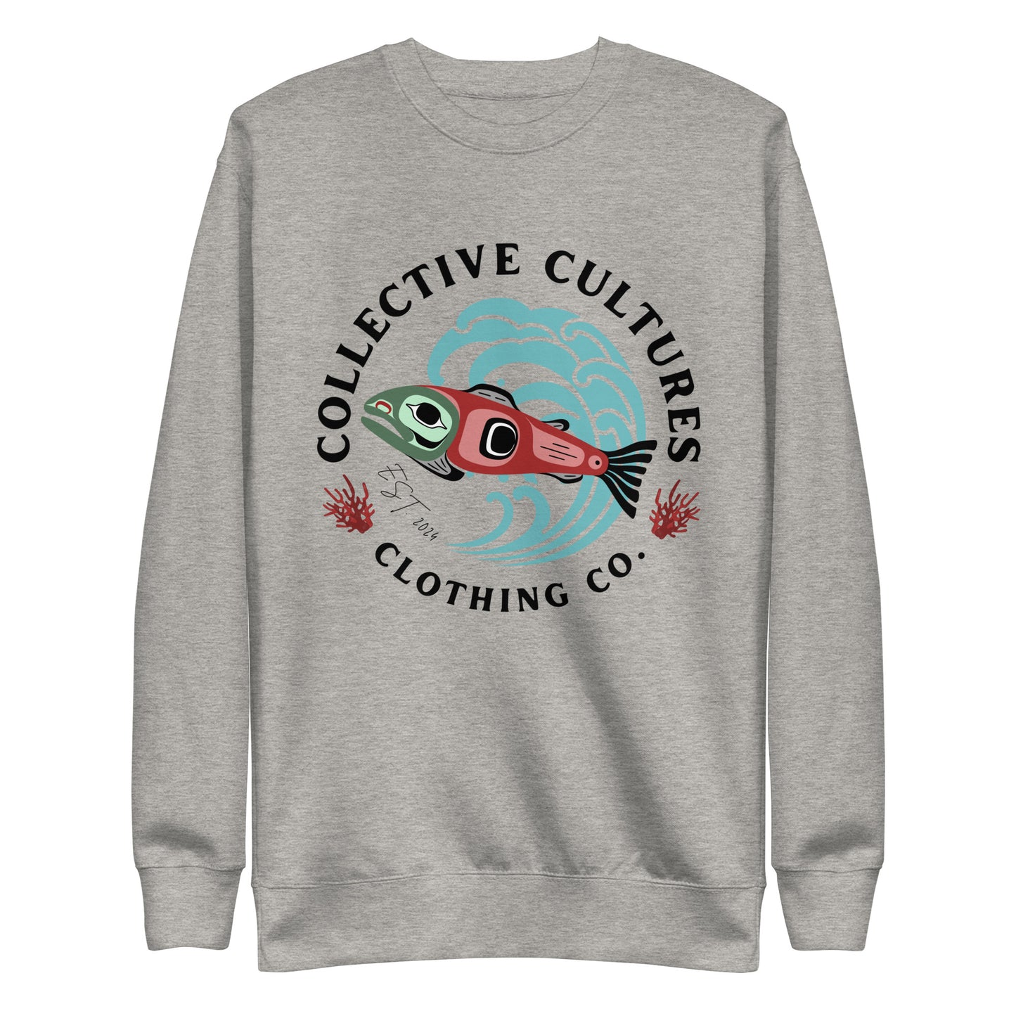 Surf'n Salmon Unisex Crewneck