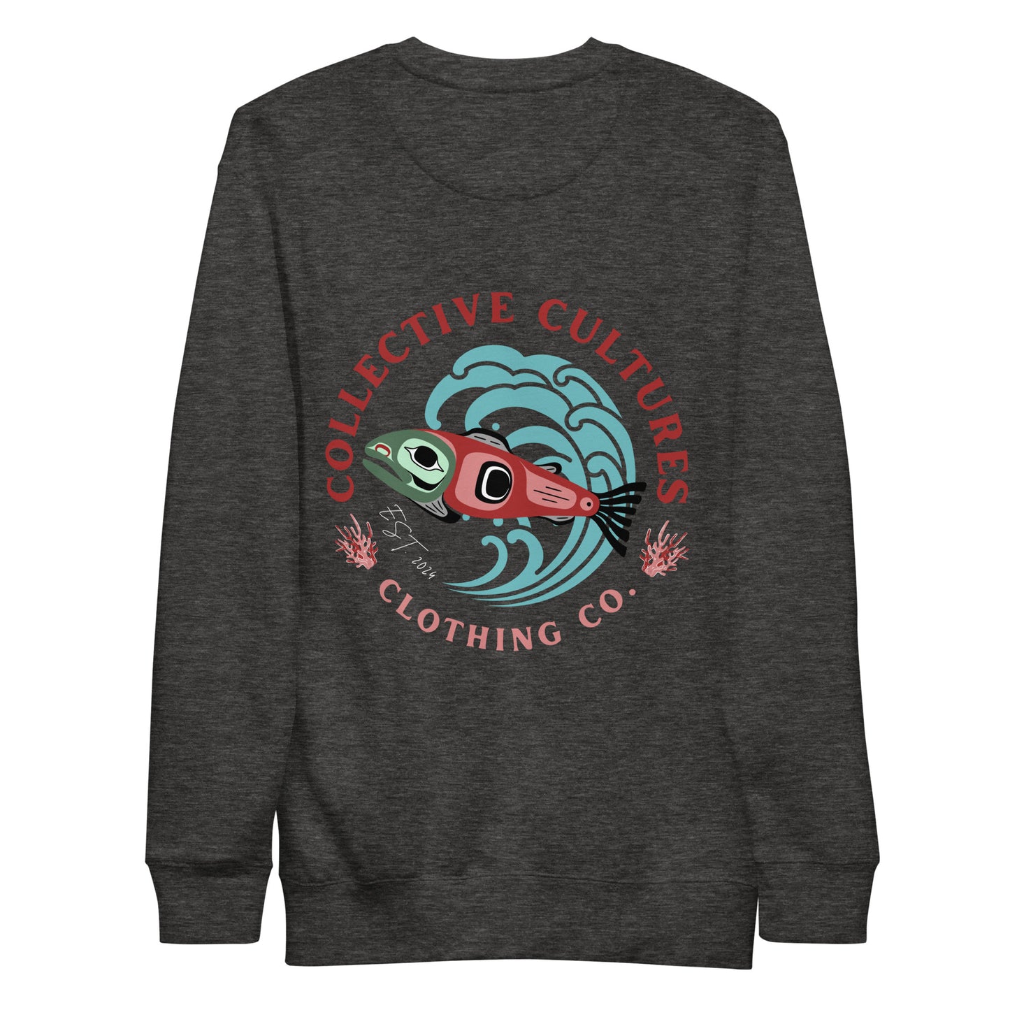 Surf'n Salmon Unisex Crewneck