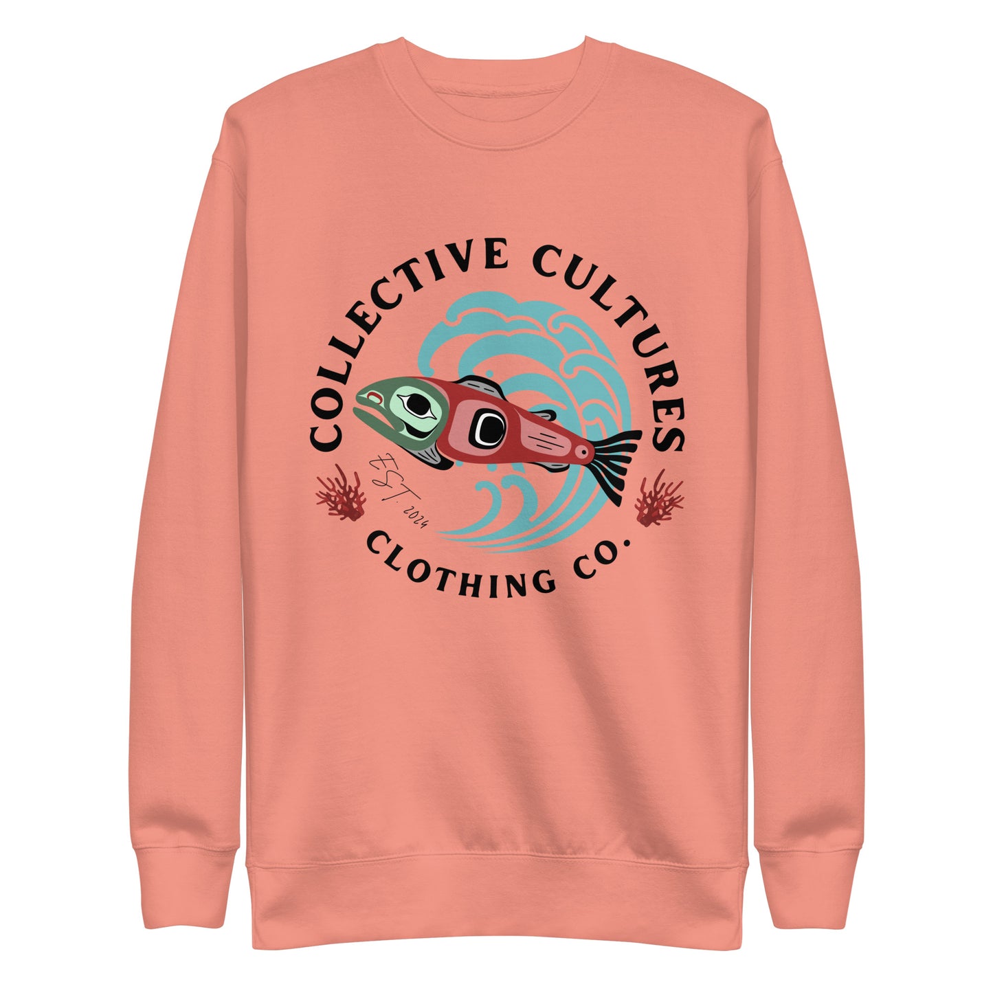 Surf'n Salmon Unisex Crewneck