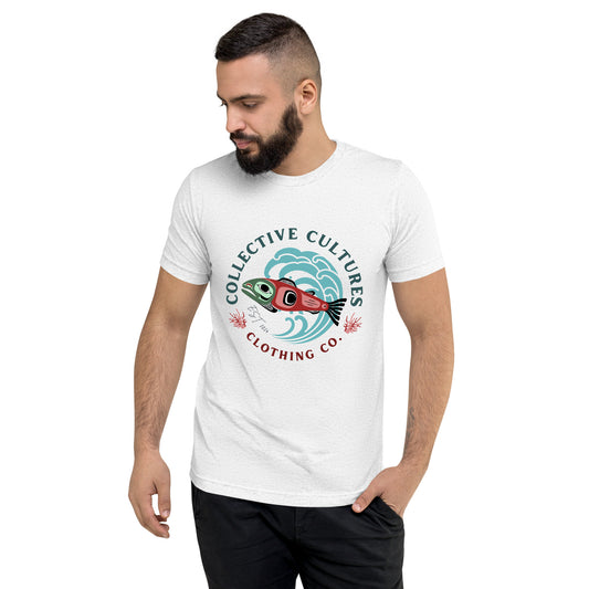 Surf'n Salmon Unisex Tee - Light